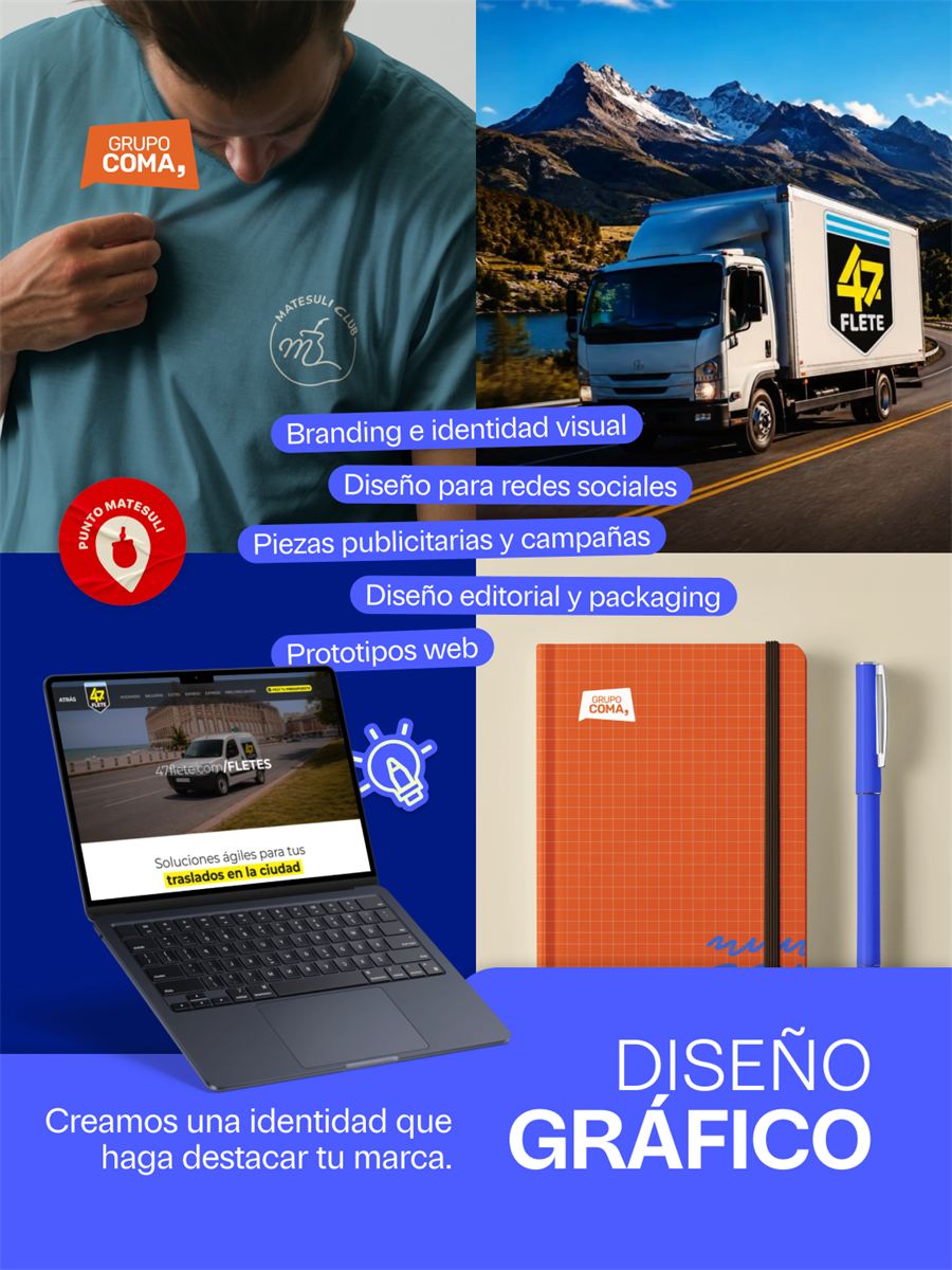 Diseño gráfico — Grupo COMA